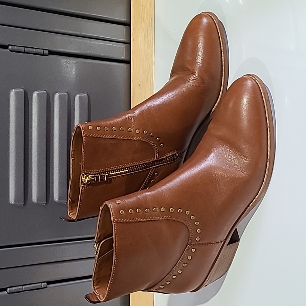 Coach Leather Studded Boots Size 7.5